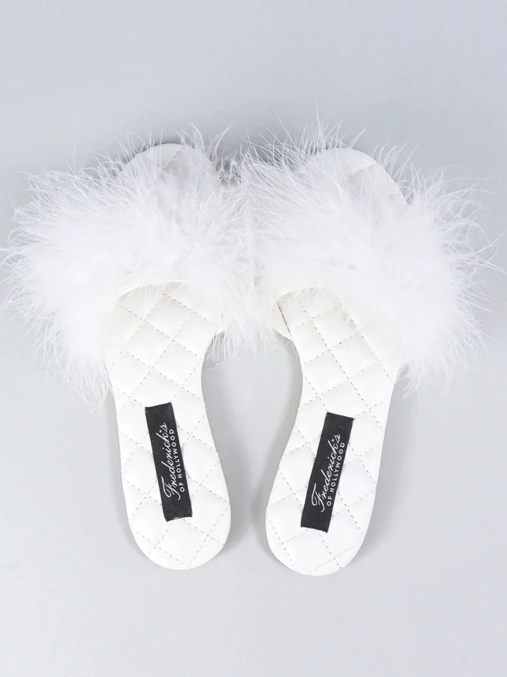 Frederick's of Hollywood Maxim Feather Flat Sandals